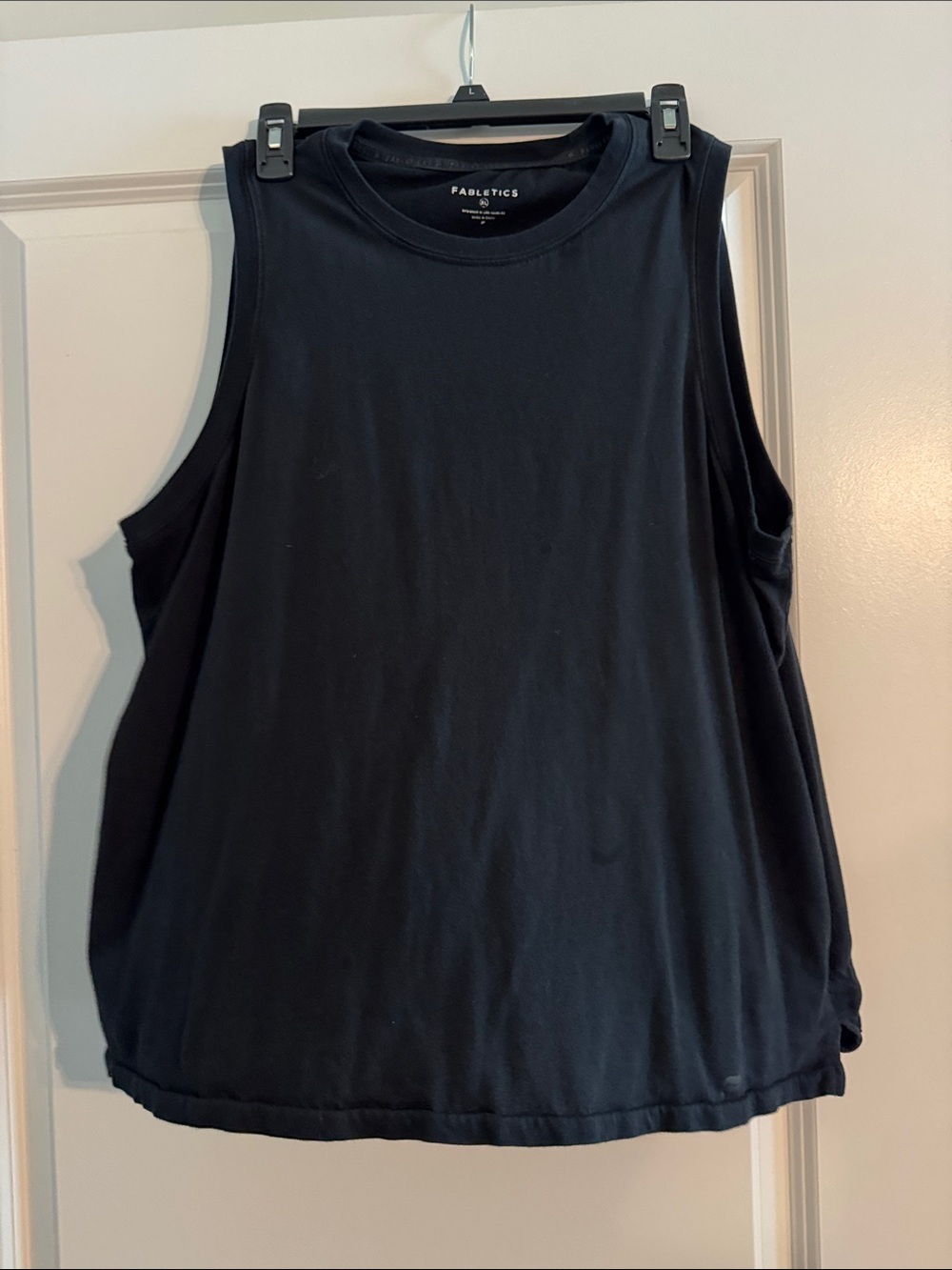 Fabletics Black Relaxed Muscle Tank